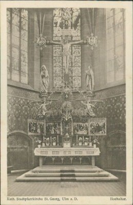 Ansichtskarte Stadtpfarrkirche St. Georg Ulm a.D. Hochalter (b115)
