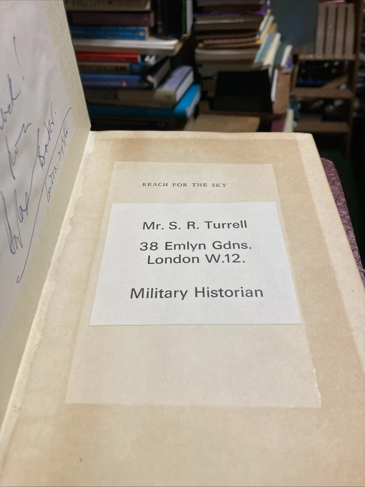 Signed By Douglas Bader RAF Reach For The Sky Paul Brickhill Hardback 1957 Good - Image 4 of 4