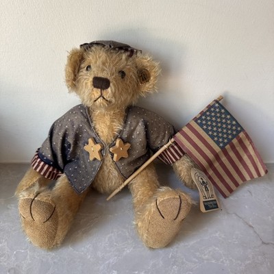 Knickerbocker Toy Co Inc. George Bear  Old Glory Collection Mohair Vintage