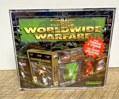 Command & Conquer Worldwide Warfare PC CD-ROM 3 Disc Set Red Alert Covert Ops