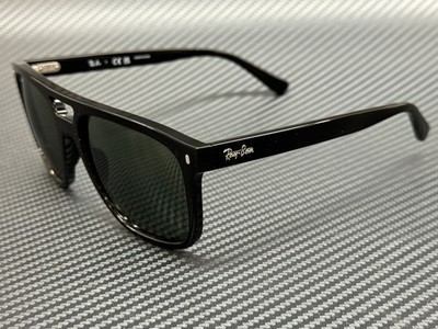 RAY BAN RB2213 901 31 Black Green Unisex 58 mm Sunglasses