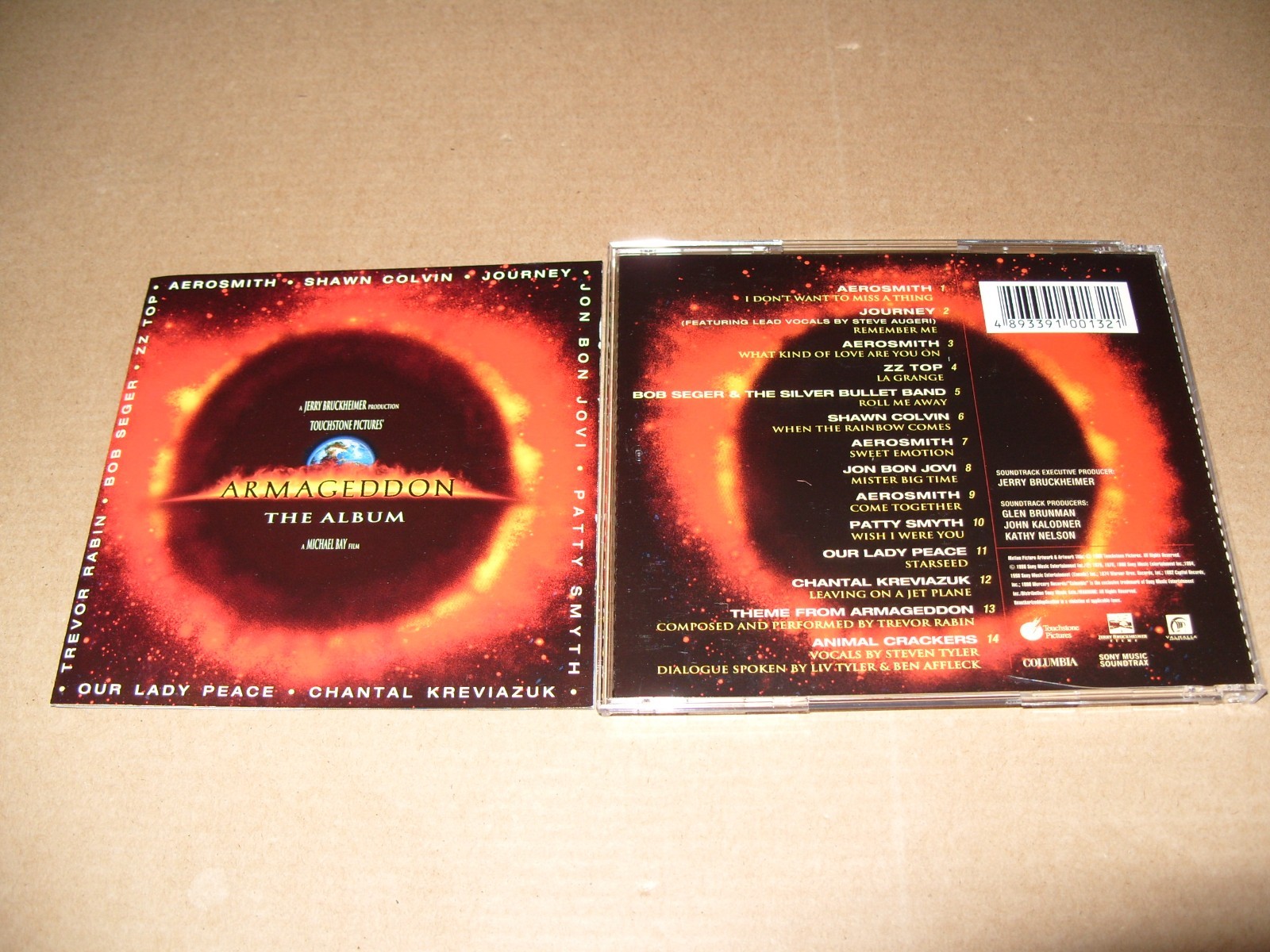 Soundtrack: Armageddon The Album - Various Artists 1998 CD + INLAYS EXCELLENT+