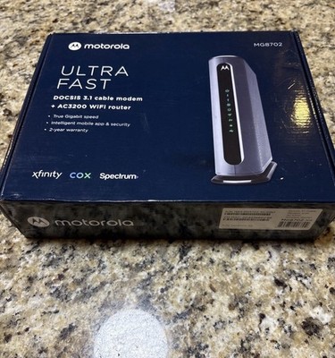 Motorola MG8702 | DOCSIS 3.1 Cable Modem + Wi-Fi Router (High Speed Combo)