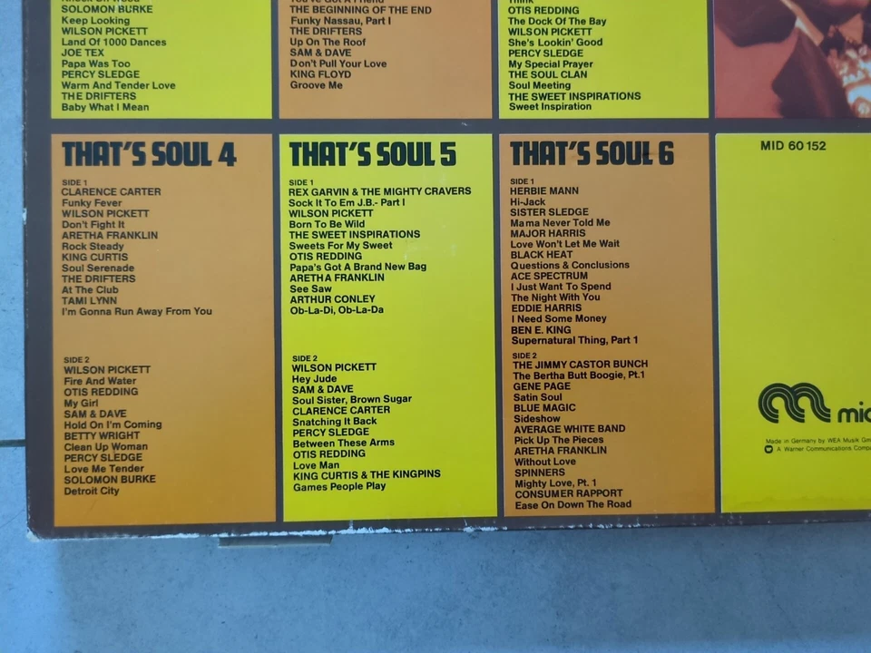 Various    That's Soul 1-6   5LP Vinyl Box   GER  -1 Platte fehlt-  EX/EX - Bild 4 von 4