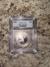 1999 10C ICG RIPZ ICG-Genuine Zimbabwe First Edition