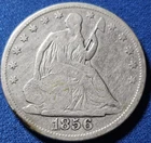 A 1856 O United States Silver Seated Liberty Half Dollar