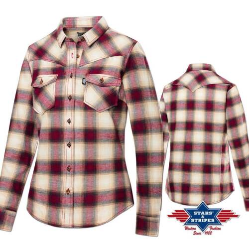Ref :A-01 Women's Stars & Stripes Country Western Shirts - Picture 1 of 2