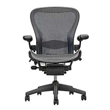 Herman Miller Aeron Task Chair - Size B, Black, Refurbished & Fully Loaded