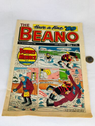 The Beano Comic December 1988 Vintage Funny Classic Dennis the Menace