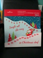 Peanuts Snoopy Woodstock Wood Countdown to Christmas Advent Calendar Unique
