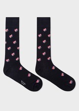Rare NWT 35 Paul Smith Men's Dreamer Frog Socks made in Italy.