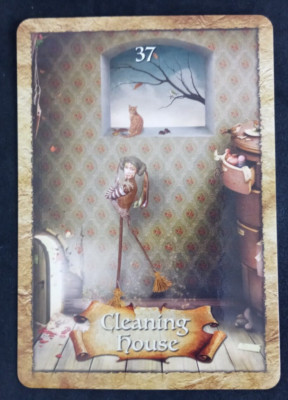 The Enchanted Map Oracle Card #37 Cleaning House Card