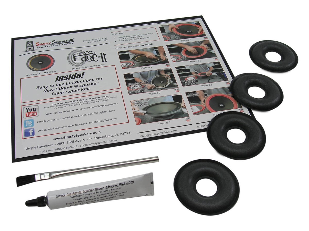 KEF Reference 103/3 Donut Dust Cap Center Foam 4 Pack Repair Kit