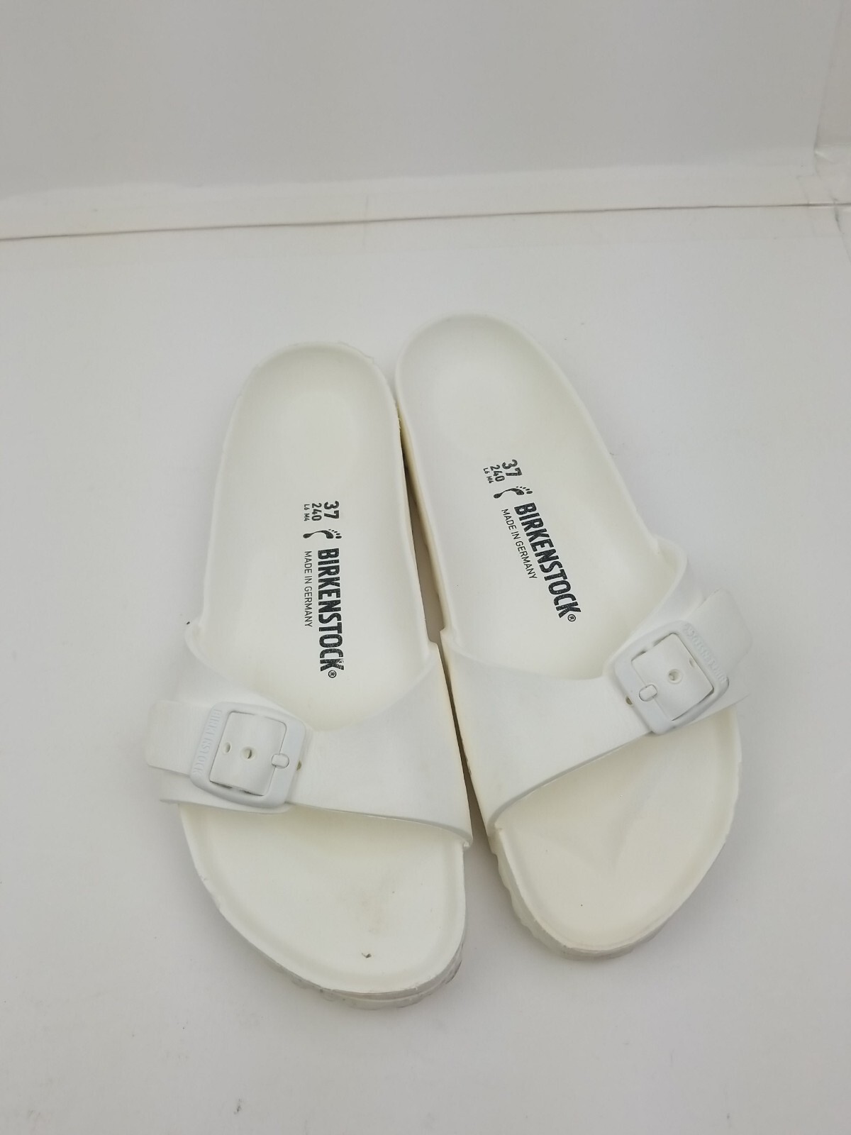 Birkenstock White Rubber Madrid Eva Sandal Buckle Siz… Gem