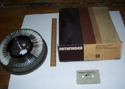 JOHN DEERE PATHFINDER HARVES TRAK COMBINE MONITOR SYSTEM OPERATION TAPE SLIDES