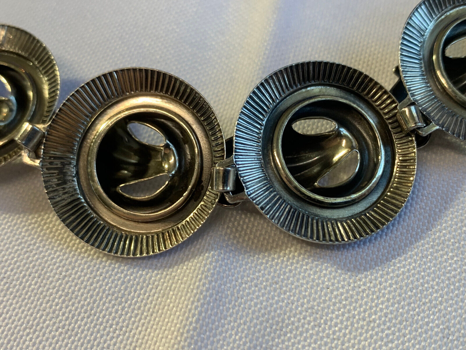 Vtg Sterling Silver Danecraft Bracelet 27.62g Fin… - image 6