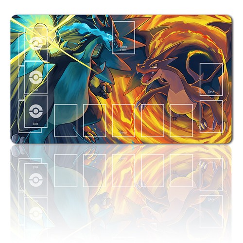 Pokemon Playmat With Zones + Free Bag Trading Card Game Playmat of MTG