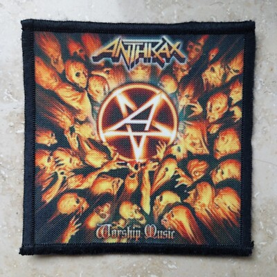 ANTHRAX - WORSHIP MUSIC -- PATCH / AUFNÄHER -- HEAVY METAL / TRASH METAL