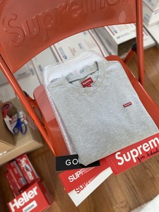 supreme ash grey crewneck