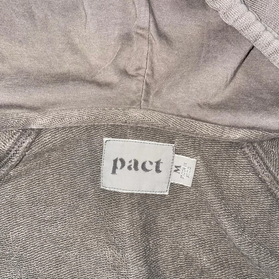 Pact Hoodie Sweatshirt Women’s Medium Full Zip Jacket Organic Cotton Long Sleeve - Image 3 of 4