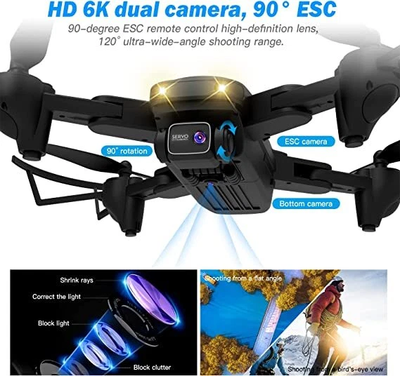 Drone Drone Con Camara WIFI Quadcopter Compacto Plegable Estable Calidad Nuevo - Image 2 of 4