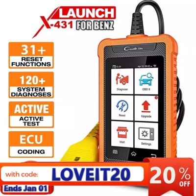 LAUNCH Elite For BENZ Full System Auto Diagnostic Tool OBD2 Scanner Code Reader