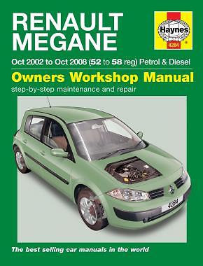 4284 Renault Megane 2002 - 2005 Petrol & Diesel Haynes Service and Repair Manual - Picture 1 of 2