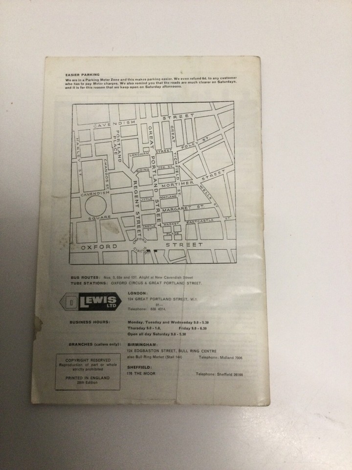 d Lewis ltd motor cycle clothing catalogue 28th edition eBay