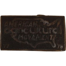 American Agricultural Movement 1978 Farming Farmer Farm 70s Vintage Belt Buckle