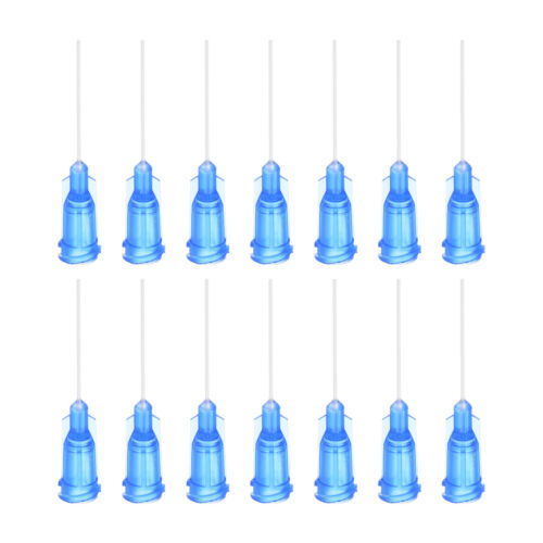 50Pcs 22G Dispensing Needles, 1" PP Needle Tips with Flexible Needle Blue - Picture 1 of 7