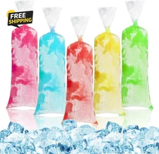100 Ice Candy Plastic Bags - 4X12 Bolsas Para Bolis De Hielo Mexicanos Freeze