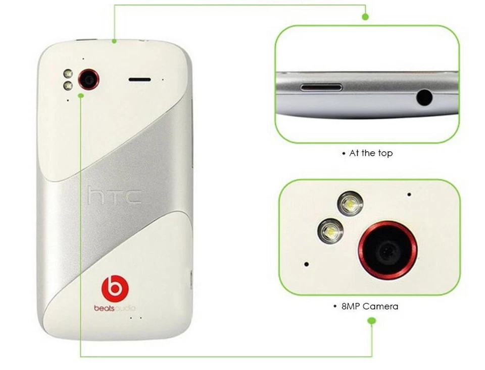 Original HTC Sensation XE G18 Z715E Android os 8MP Camera WIFI GPS 4.3" Unlocked - Image 4 of 4