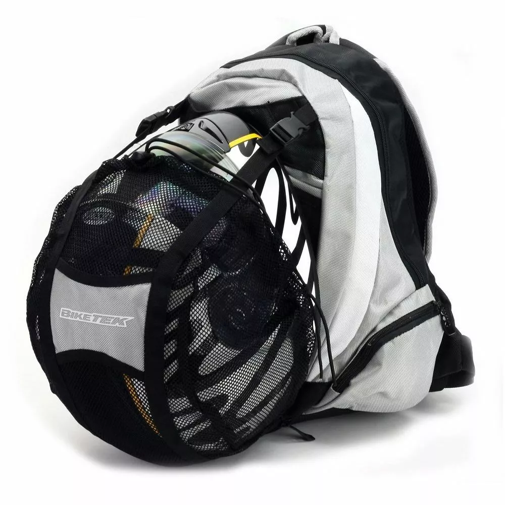 Motorcycle backpack sales helmet carrier