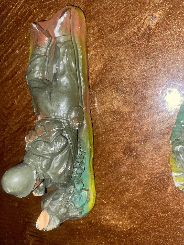 (16)J.H. FIGURAS DE COLECCIÓN FIRMADAS MILLER AÑOS 50 CHALKWARE EJÉRCITO DE EE. UU. SEGUNDA GUERRA MUNDIAL DUPLICADOS Foto 3 de 4