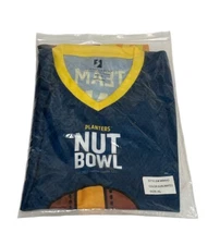 RARE Planters Nut Bowl Shirt Football Jersey Team Mixed Nuts Mr. Peanut Size XL