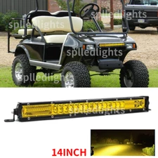 Fit for Club Car Golf Cart Deluxe Yellow 14inch LED Light bar fit DS Model 93+