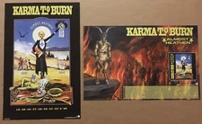 KARMA TO BURN Vintage DOUBLE SIDED 2002 PROMO POSTER for Heaven CD 11x17 MINT   
