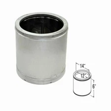 M & G Duravent 12DT-06 12 Inch x 6 Inch Dura Vent Duratech Chimney Section
