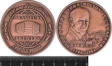 Australia: 1986 Brasseurs Brewers 200 Year Anniversary medal John Molson