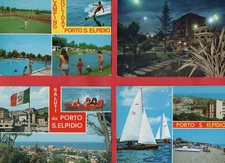 PORTO S. ELPIDIO - LOTTO DI 6 CARTOLINE VINTAGE -FERMO-vedi foto e descrizione