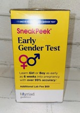 Myriad Sneak Peek Early Gender Test 99 Accurate Learn gender At 6 Weeks NEW