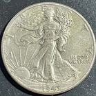 1943 50C Walking Liberty Half Dollar. 90% Silver.  #1877