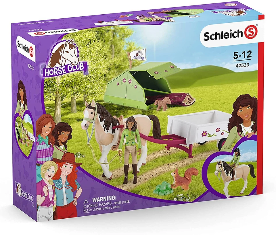 SCHLEICH GMBH Schleich Horse Club Sarahs Campingausflug Zelt Kutsche