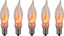 Creative Hobbies A101 Flicker Flame Light Bulb -3 Watt, 130 volt, E12 Candelabra