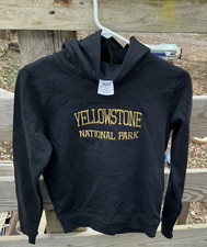 Yellowstone National Park Wild Child Hoodie Kids 10 Infinity Apparel Black Bear
