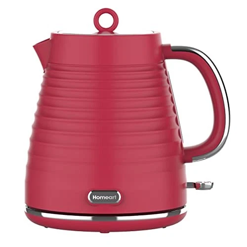 HOMEART RIVA ELECTRIC KETTLE, 1.7L, HPKR4 - RED