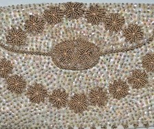 Vintage Richere Bag By Walborg Beaded Evening Clutch Ivory Colored