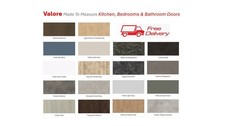 Valore Slab Replacement Kitchen Bedroom Bathroom Doors Drawers, Made to Measure
