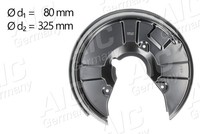 Aic Ankerblech Spritzblech Bremsscheibe Hinten Rechts FüR Audi Seat A4 8EC B7