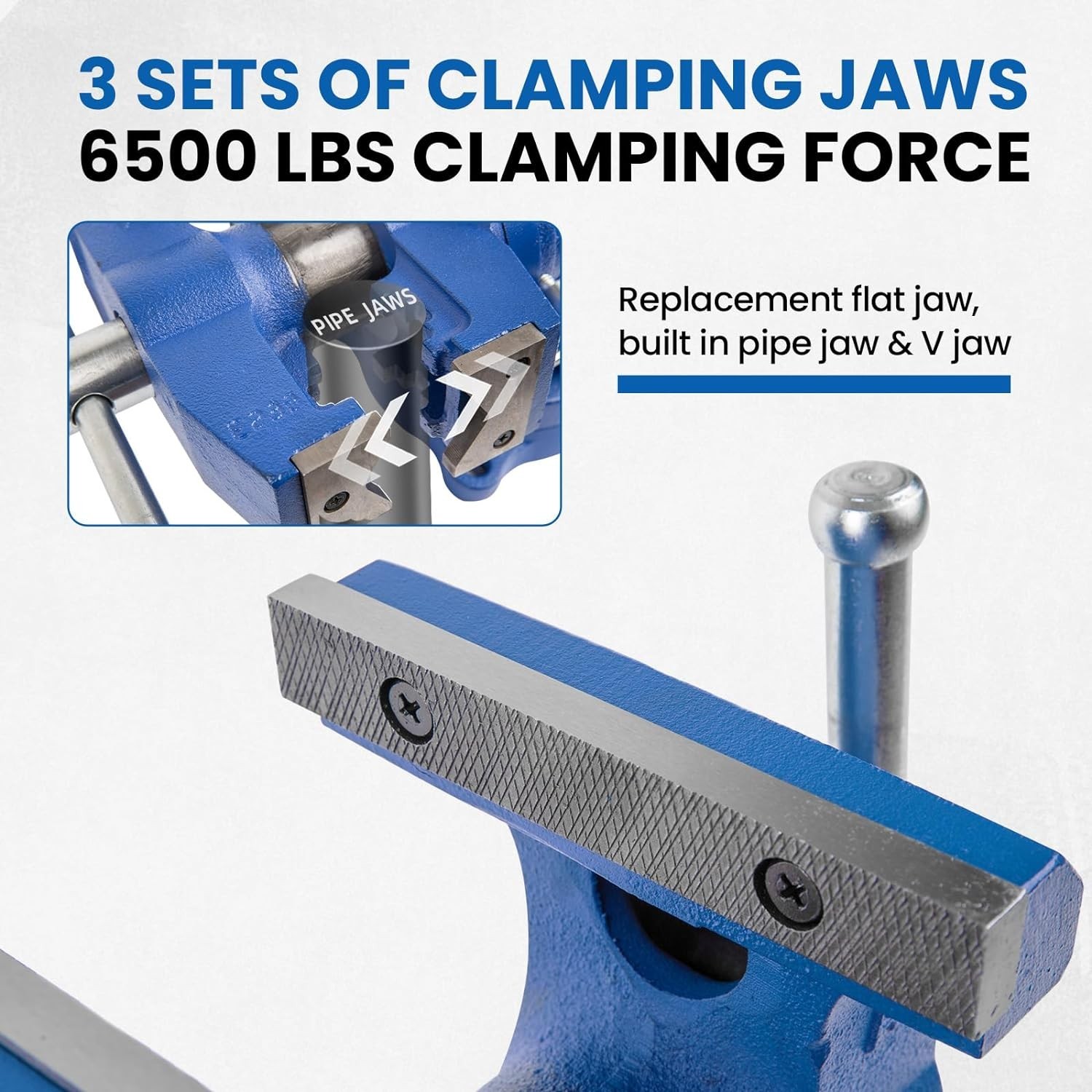 360-Degree Dual-Purpose Heavy-Duty Bench Vise for Precision Work Tasks